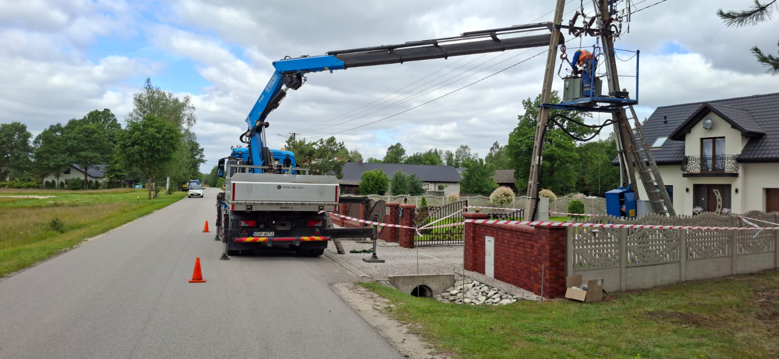 Prace przy sieci elektroenergetycznej WOLPOL Energetyka