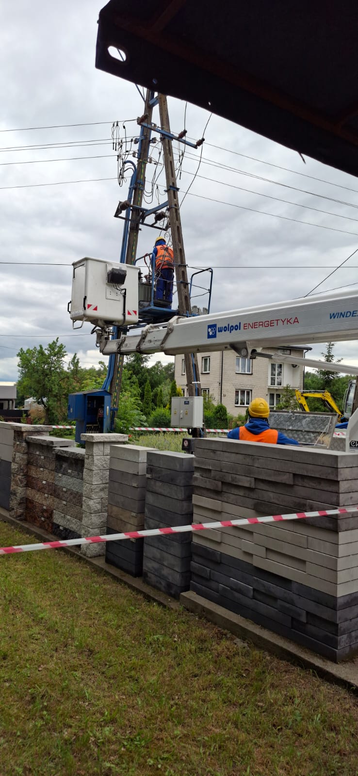 Brygada WOLPOL podczas realizacji inwestycji elektroenergetycznej